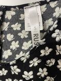 +* Womens/Juniors Small Black Floral Short Dress by Rush