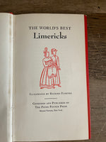 Vintage The World’s Best Limericks Illustrated The Peter Pauper Press 1951 HC DJ