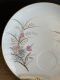 + Vintage NAPCO China Luncheon Hostess Set Handpainted 4-8” Luncheon Plates, 3 Teacups