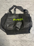 +* Grocery Tote Bag Publix Black 12” Wide  x 12.5” Tall x 8” Deep