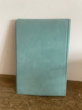 + Vintage Bridge Scorekeeping Pad 60 Score Sheets in Blue Faux Leather Case with Tennis Rackets