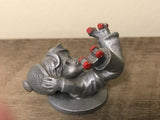 <€€ Vintage LAMB Fine Pewter Figurine Boy Rollerskater Rollerskating