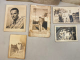 Antique Vintage Lot/8 Photo Post Cards B&W PostCard Co Leaving KC Men Family