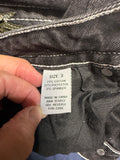 +* Womens Juniors Sz 3 Fire and Rain Faded Black Jeans Embellished Wing Pockets Boot Cut