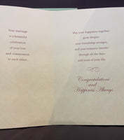 New Greeting Card WEDDING WISHES w/ Envelope American Greetings