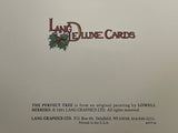 +* Vintage Used Christmas Holiday Greeting Card Crafts Scrapbooking Lowell Herrera Lang Deluxe Cards 1991