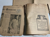 € AS-IS Antique 1904 Newspaper St Louis Globe Democrat Ephemera Delicate Lot#7