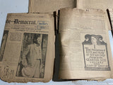 € AS-IS Antique 1904 Newspaper St Louis Globe Democrat Ephemera Delicate Lot#7