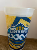 a** Set/4 Coors Light NFL Plastic Cup Super Bowl XXXVII 2008 San Diego Commemorative