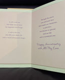New Greeting Card WIFE HAPPY ANNIVERSARY w/ Envelope American Greetings