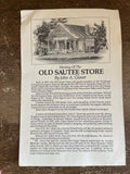 +* Vintage Print The Painting of the OLD SAUTEE STORE by John A Glover 1234/1400 Helen Georgia