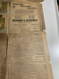 € AS-IS Antique 1903 Newspaper St Louis Globe Democrat Ephemera Delicate Lot#3