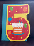 New Greeting Card HAPPY 5th BIRTHDAY w/ Envelope American Greetings