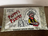 <€€ Lot/2 Pappy’s Pantry Green Split Peas, Gluten-free Non-GMO High Fiber 32oz Best by 07/2025