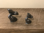 <€€* Pewter Noah's Ark Collection Pair Male/Female PELICANS Unbranded