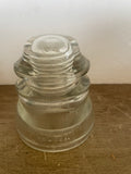 ** Clear Vintage Glass Telephone Pole Insulator HEMINGRAY #14-45 Made in USA