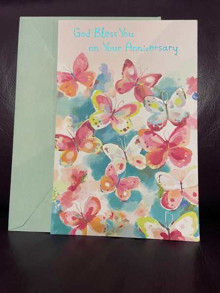 New Greeting Card BLESS YOUR ANNIVERSARY w/ Envelope American Greetings