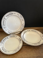 <€€ Vintage La Lanterna Ristorante Ceramica Ironstone 3 Piece Set Giovanni Valdarno Italy