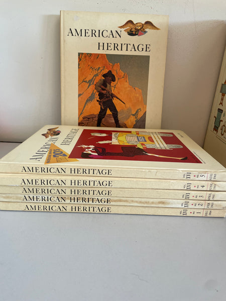 * Vintage Set/6 AMERICAN HERITAGE 1965 Vol XVI, No. 1-6 Hardcover