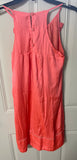 +* Womens/Juniors Small Coral Sleeveless Summer Dress by Esley Beaded Fabric Flowers