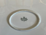 Vintage GRAY DAWN Rosenthal Selb Germany 10” Relish Plate Gold rim, Gray band