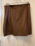 Womens Juniors Medium by BCNU Dark Brown Mini Skirt Faux Suede