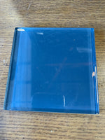 €< New 16 pcs. Glossy Sea Blue 4.25" X 4.25” Square Ceramic Tiles Bath Kitchen