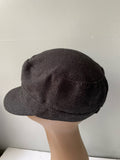 * Womens/Juniors Black Winter Hat Cap with Side Bow & Bill by D&Y One Size Wool Like 100% Acrylic