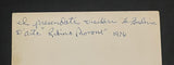 +* Vintage 1970s 1976 Musicians Italian Handwritten note referencing Rubino Art Foundary