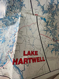 +* Lake Hartwell Waterproof Map #302 S Carolina & Georgia Folded Waterproof Tear Resistant