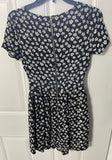 +* Womens/Juniors Small Black Floral Short Dress by Rush