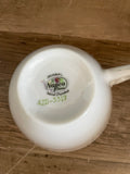 + Vintage NAPCO China Luncheon Hostess Set Handpainted 4-8” Luncheon Plates, 3 Teacups