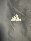 +* Mens Large Adidas Clima365 Track Pants Black 3-stripe Mesh Lined Joggers Warm-Up Activewear