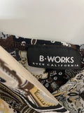 +* Womens Juniors B-Works Large Brown & Yellow Cami Top Adj. Spaghetti Straps V-Neck