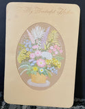 +* Vintage Used Happy Birthday Mother Greeting Card Crafts Scrapbooking