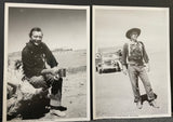 +* Vintage (2) B&W Actor John Wayne Portrait Photographs Warner Bros Movie Promo Stills 5x7
