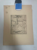 +* Art Sketch Drawing Biblical Scene of the Crucifixion and Descent from the Cross 1960’s Unsigned