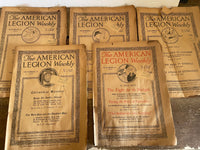 <€€ AS-IS Antique The AMERICAN LEGION WEEKLY Magazine Lot of 5 Issues 1920 November/December Ephemera