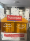 +* New Sealed Neutrogena Dual Pack Oil-Free Acne Wash 9.1 fl ounce each