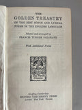 Vintage The World’s CLASSICS The Golden Treasury POETRY Francis Turner PALGRAVE 1950