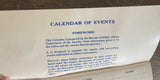 +^ Vintage AMERICAN INDIAN Calendar of Events by US States 1960s Dept of the Interior