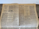 + Vintage REPLICA The New York HERALD LINCOLN ASSASSINATION Library of Congress