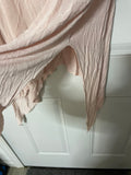 +* Women’s Junior’s Y2K Small Oversized T-shirt by Lush  Pink Handkerchief Hemline