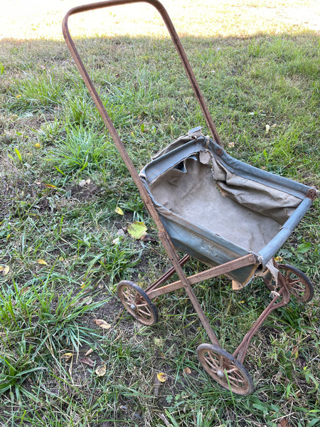 Vintage metal doll carriage sales