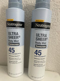 + New NEUTRAGENA Dual Pack Beach Strength Defense Water+Sun 60+ SPF Protection Sunscreen Spray Helioplex (Copy)