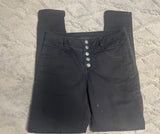 +* Women’s Junior’s Size 5 28” Waist Tinseltown Black Jeans High Rise Skinny 5 Button Front
