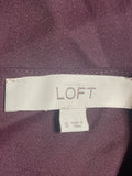 +* Women’s/Junior’s Small Sleeveless Top by Loft Shades of Maroon