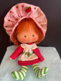 + Vintage STRAWBERRY SHORTCAKE Doll w/ floppy hat American Greetings 1970s