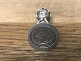 <€€ Vintage HALLMARK LITTLE GALLERY Fine Pewter Girl Angel w/ Wings 1975 Miniatures