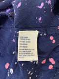 +* Womens/Juniors American Eagle Jumper Dress Small Sleeveless Navy Blue Paint Splatter Design